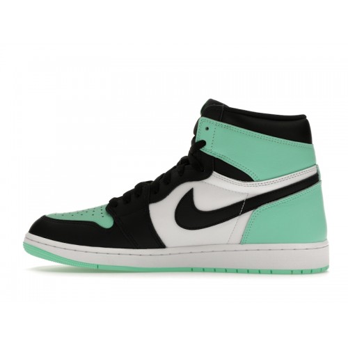 Кроссы Jordan 1 Retro High OG Green Glow - мужская сетка размеров