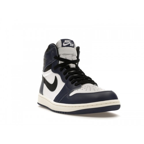 Кроссы Jordan 1 Retro High OG Midnight Navy - мужская сетка размеров