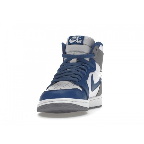 Кроссы Jordan 1 Retro High OG True Blue - мужская сетка размеров