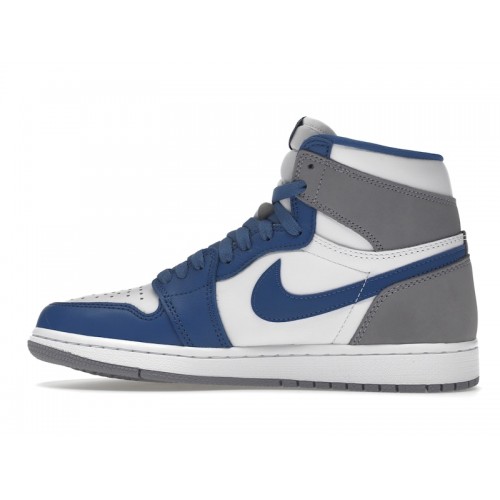 Кроссы Jordan 1 Retro High OG True Blue - мужская сетка размеров
