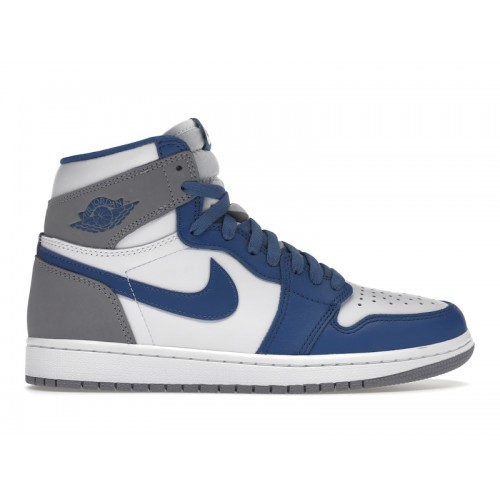 Кроссы Jordan 1 Retro High OG True Blue - мужская сетка размеров