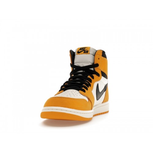 Кроссы Jordan 1 Retro High OG Yellow Ochre - мужская сетка размеров