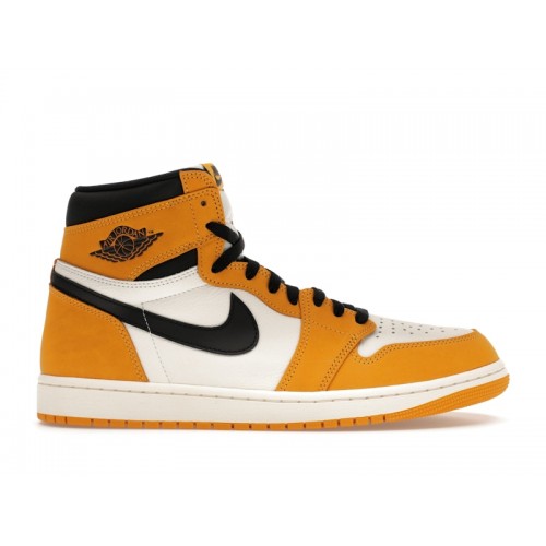 Кроссы Jordan 1 Retro High OG Yellow Ochre - мужская сетка размеров