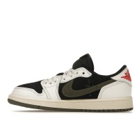 Детские Jordan 1 Retro Low OG SP Travis Scott Olive (PS)