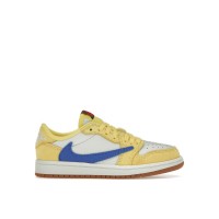 Детские кроссовки Jordan 1 Retro Low OG SP Travis Scott Canary (PS)