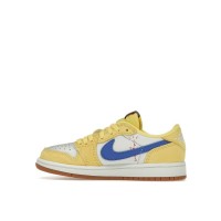 Детские Jordan 1 Retro Low OG SP Travis Scott Canary (PS)