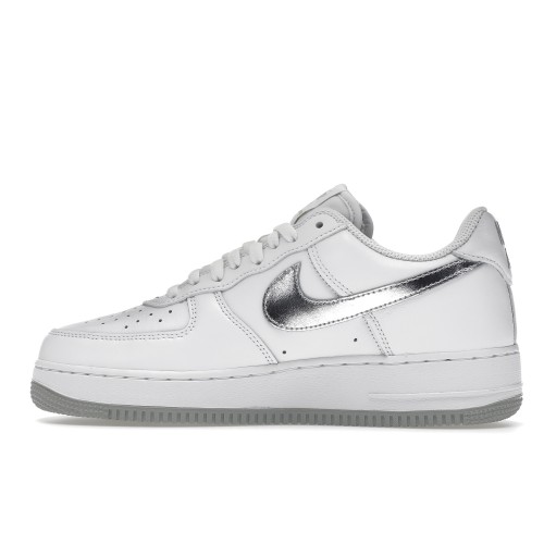 Кроссы Nike Air Force 1 07 Low Color of the Month White Metallic Silver - мужская сетка размеров