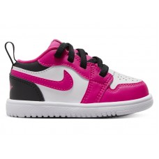 Малышам Jordan 1 Low ALT White Black Fierce Pink (TD)