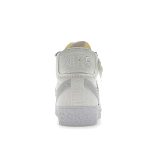 Кроссы Nike SB Blazer Mid Warning Label Summit White - мужская сетка размеров