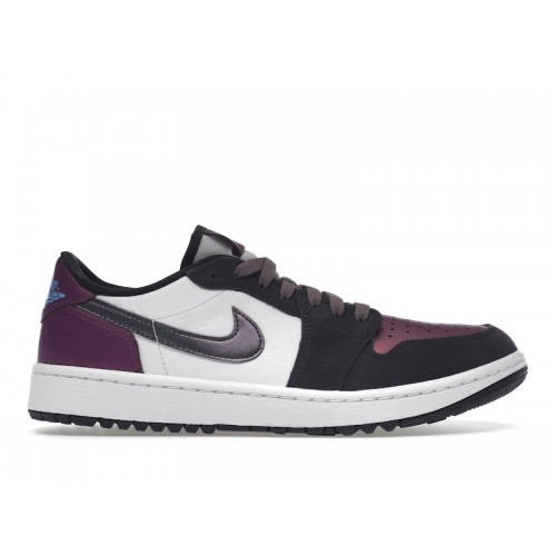 Кроссы Jordan 1 Retro Low Golf NRG Purple Smoke - мужская сетка размеров