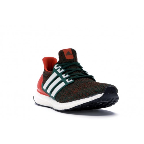 Кроссы adidas Ultra Boost 4.0 Miami Hurricanes - мужская сетка размеров