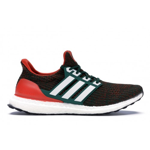 Кроссы adidas Ultra Boost 4.0 Miami Hurricanes - мужская сетка размеров