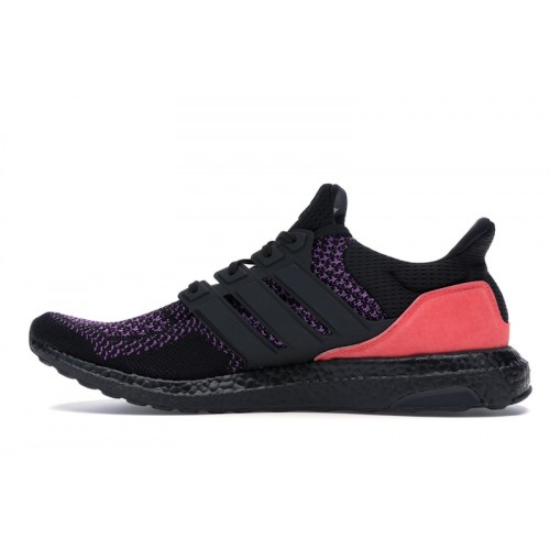 adidas Ultra Boost Core Black Active Purple Shock Red - мужская сетка размеров