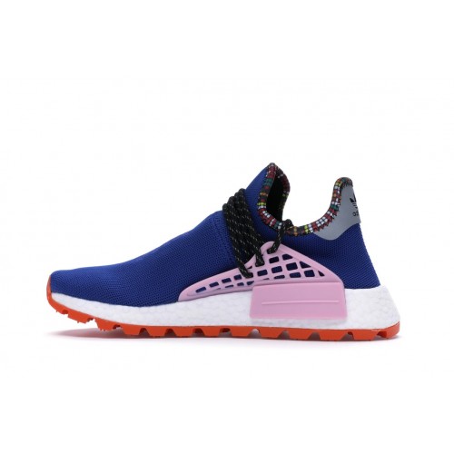 Кроссы adidas NMD Hu Pharrell Inspiration Pack Powder Blue - мужская сетка размеров