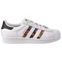 Женские adidas Superstar White Black Foral Stripes (W)