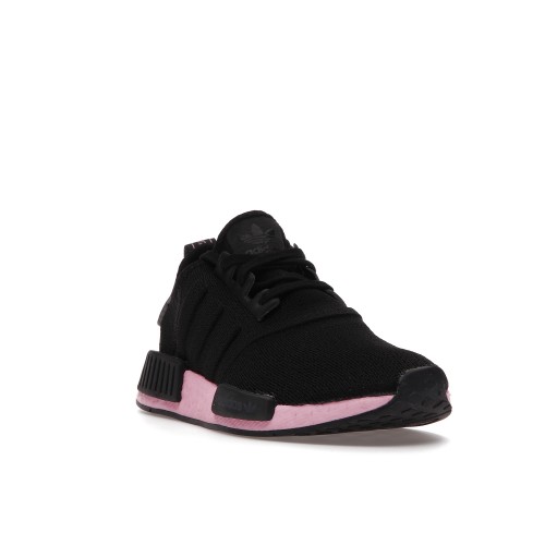 Кроссы adidas NMD_R1 Core Black True Pink (W) - женская сетка размеров