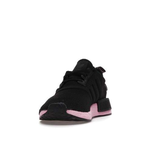 Кроссы adidas NMD_R1 Core Black True Pink (W) - женская сетка размеров