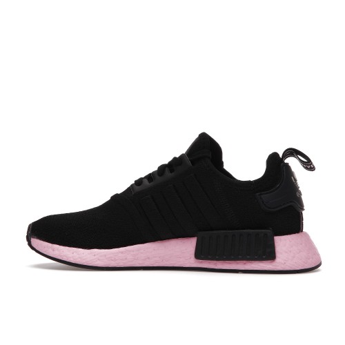 Кроссы adidas NMD_R1 Core Black True Pink (W) - женская сетка размеров