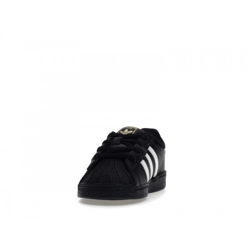 adidas Superstar Core Black Cloud White Gold (TD) - детская сетка размеров