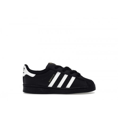 adidas Superstar Core Black Cloud White Gold (TD) - детская сетка размеров