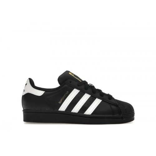 adidas Superstar Core Black Cloud White Gold (GS) - подростковая сетка размеров