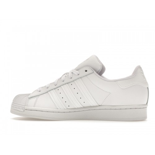 adidas Superstar Triple White (GS) - подростковая сетка размеров