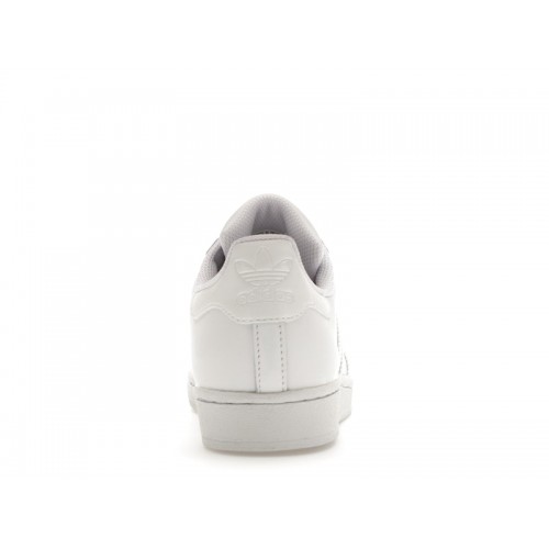 adidas Superstar Triple White (GS) - подростковая сетка размеров