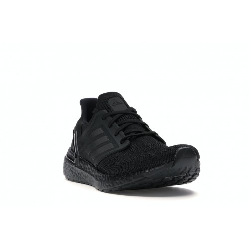 Кроссы adidas Ultra Boost 20 Triple Black - мужская сетка размеров