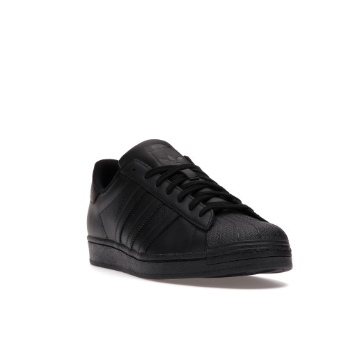 Кроссы adidas Superstar All Black - мужская сетка размеров