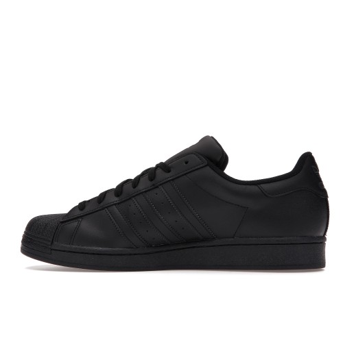 Кроссы adidas Superstar All Black - мужская сетка размеров