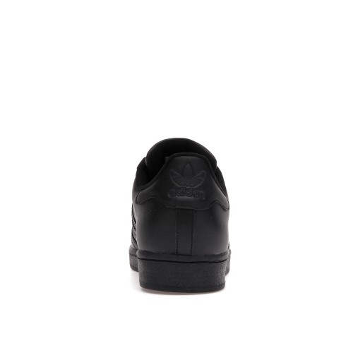 Кроссы adidas Superstar All Black - мужская сетка размеров