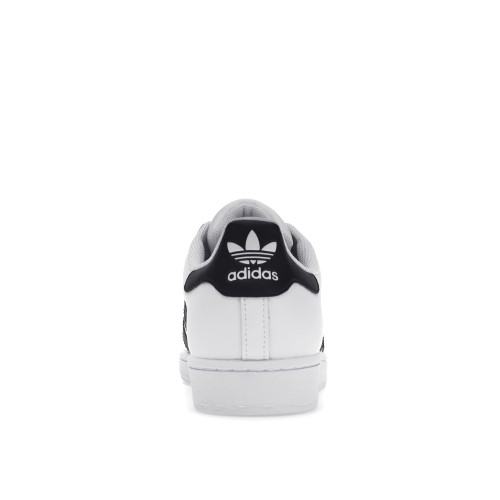 Кроссы adidas Superstar White Black (2019) - мужская сетка размеров