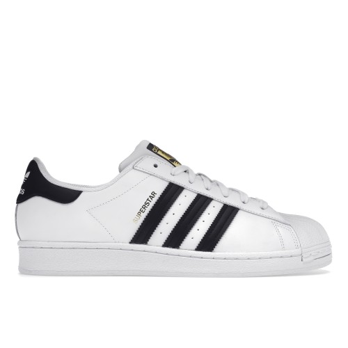 Кроссы adidas Superstar White Black (2019) - мужская сетка размеров