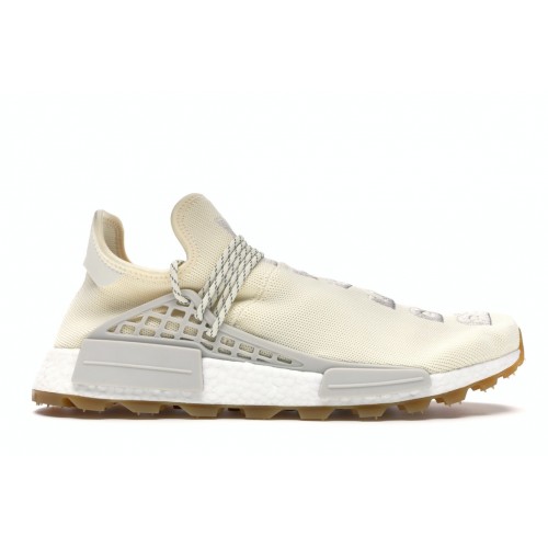 Кроссы adidas NMD Hu Trail Pharrell Now Is Her Time Cream White - мужская сетка размеров