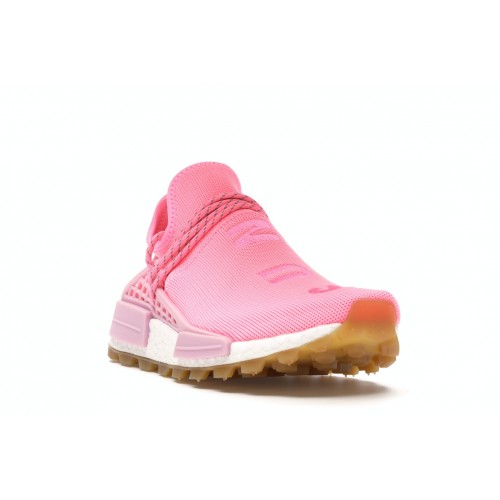 Кроссы adidas NMD Hu Trail Pharrell Now Is Her Time Light Pink - мужская сетка размеров