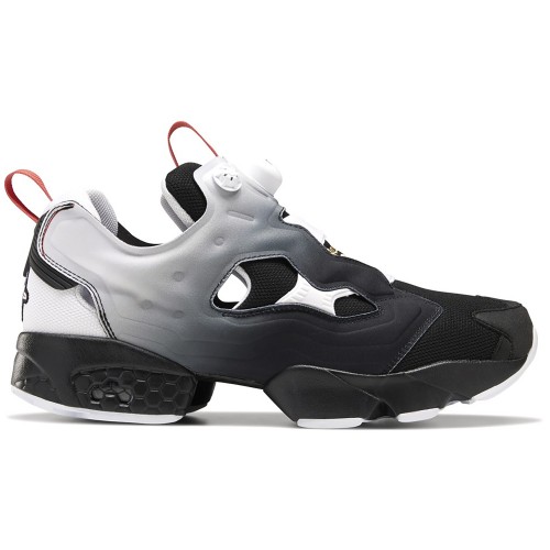 Кроссы Reebok Instapump Fury Fading Tri-Color Black - мужская сетка размеров