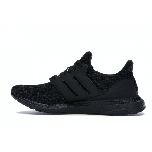 Кроссы adidas Ultra Boost 4.0 Triple Black Gold (W) - женская сетка размеров