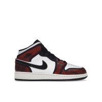 Подростковые кроссовки Jordan 1 Mid Wear-Away Chicago (GS)