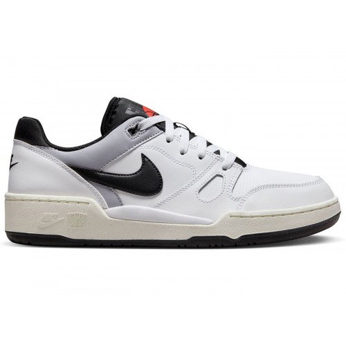 Кроссы Nike Full Force Low White Black Pewter - мужская сетка размеров