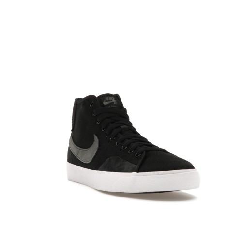 Кроссы Nike SB Blazer Court Mid Premium Black Anthracite - мужская сетка размеров