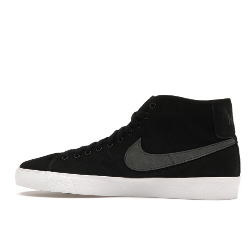 Кроссы Nike SB Blazer Court Mid Premium Black Anthracite - мужская сетка размеров