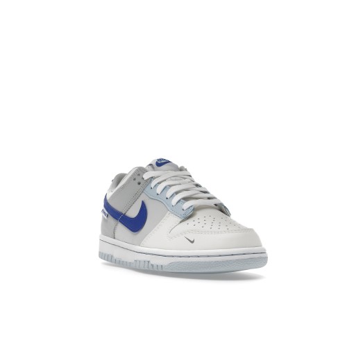 Кроссы Nike Dunk Low Ivory Hyper Royal (GS) - подростковая сетка размеров