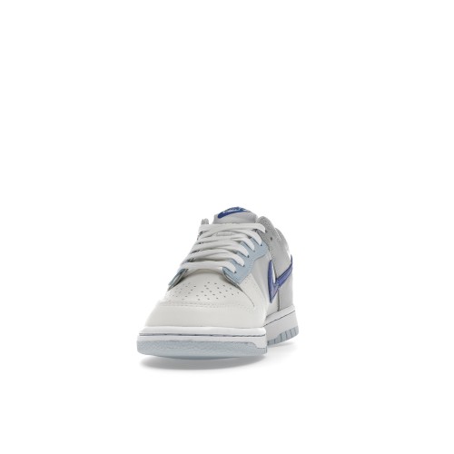 Кроссы Nike Dunk Low Ivory Hyper Royal (GS) - подростковая сетка размеров