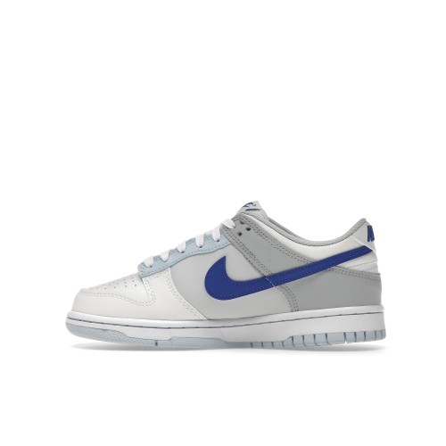 Кроссы Nike Dunk Low Ivory Hyper Royal (GS) - подростковая сетка размеров
