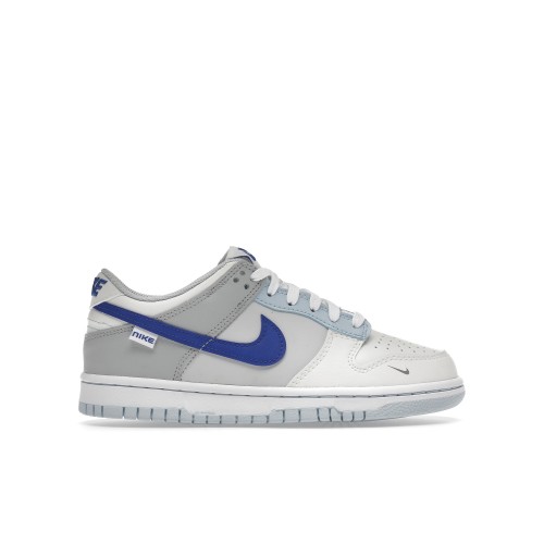 Кроссы Nike Dunk Low Ivory Hyper Royal (GS) - подростковая сетка размеров