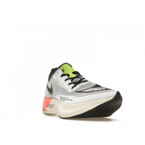 Кроссы Nike ZoomX Vaporfly Next% 2 Coconut Milk Ghost Green Bright Crimson - мужская сетка размеров