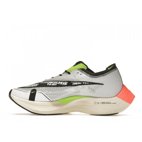Кроссы Nike ZoomX Vaporfly Next% 2 Coconut Milk Ghost Green Bright Crimson - мужская сетка размеров
