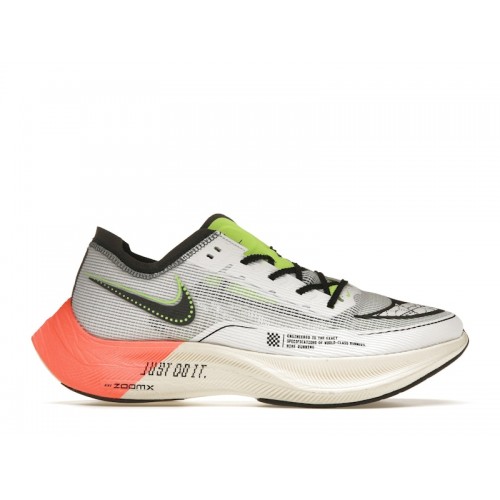 Кроссы Nike ZoomX Vaporfly Next% 2 Coconut Milk Ghost Green Bright Crimson - мужская сетка размеров
