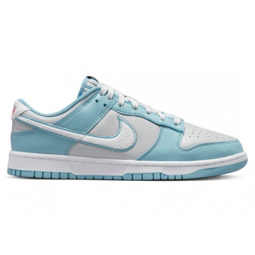 Кроссы Nike Dunk Low Retro Fleece Swoosh Worn Blue - мужская сетка размеров