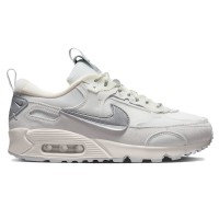 Женские кроссовки Nike Air Max 90 Futura Summit White Metallic Silver (W)
